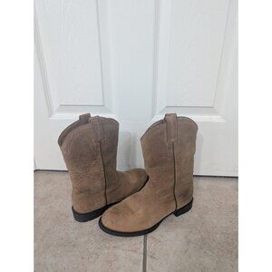 Ariat Cowboy Western Boots 10" Tall Womens Size 6.5 Brown